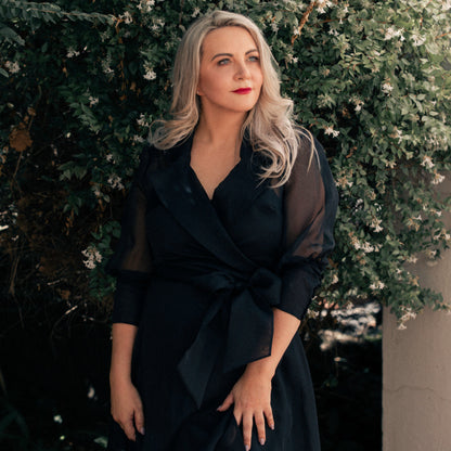Black Organza Dress Jacket