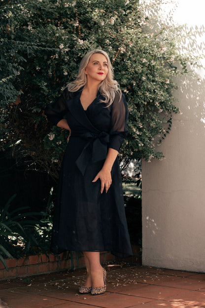 Black Organza Dress Jacket